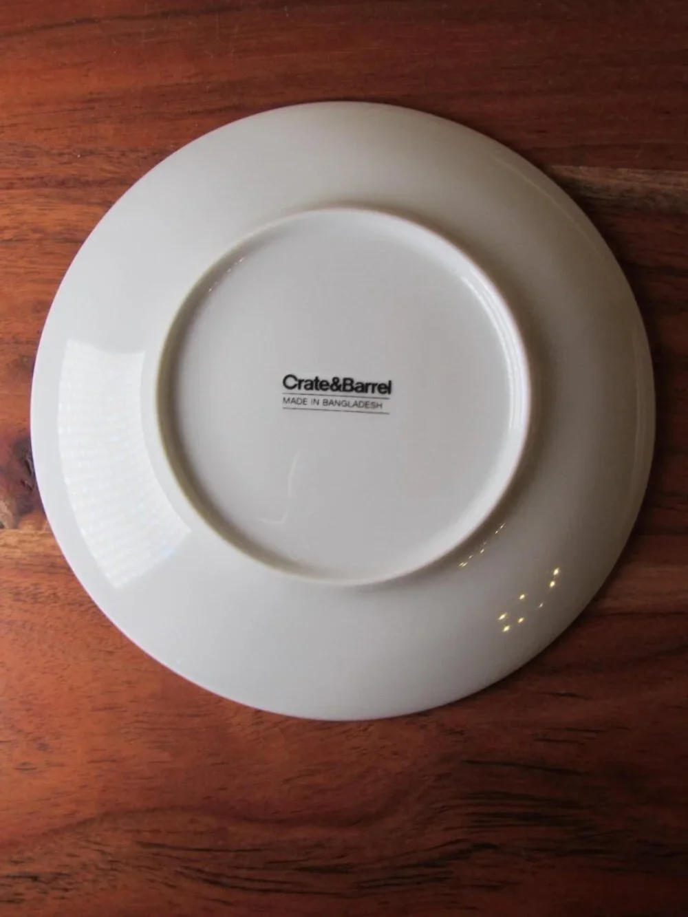 Crate & Barrel Christmas Holiday Appetizer Plates Set of 4 Evergreen (W6627)